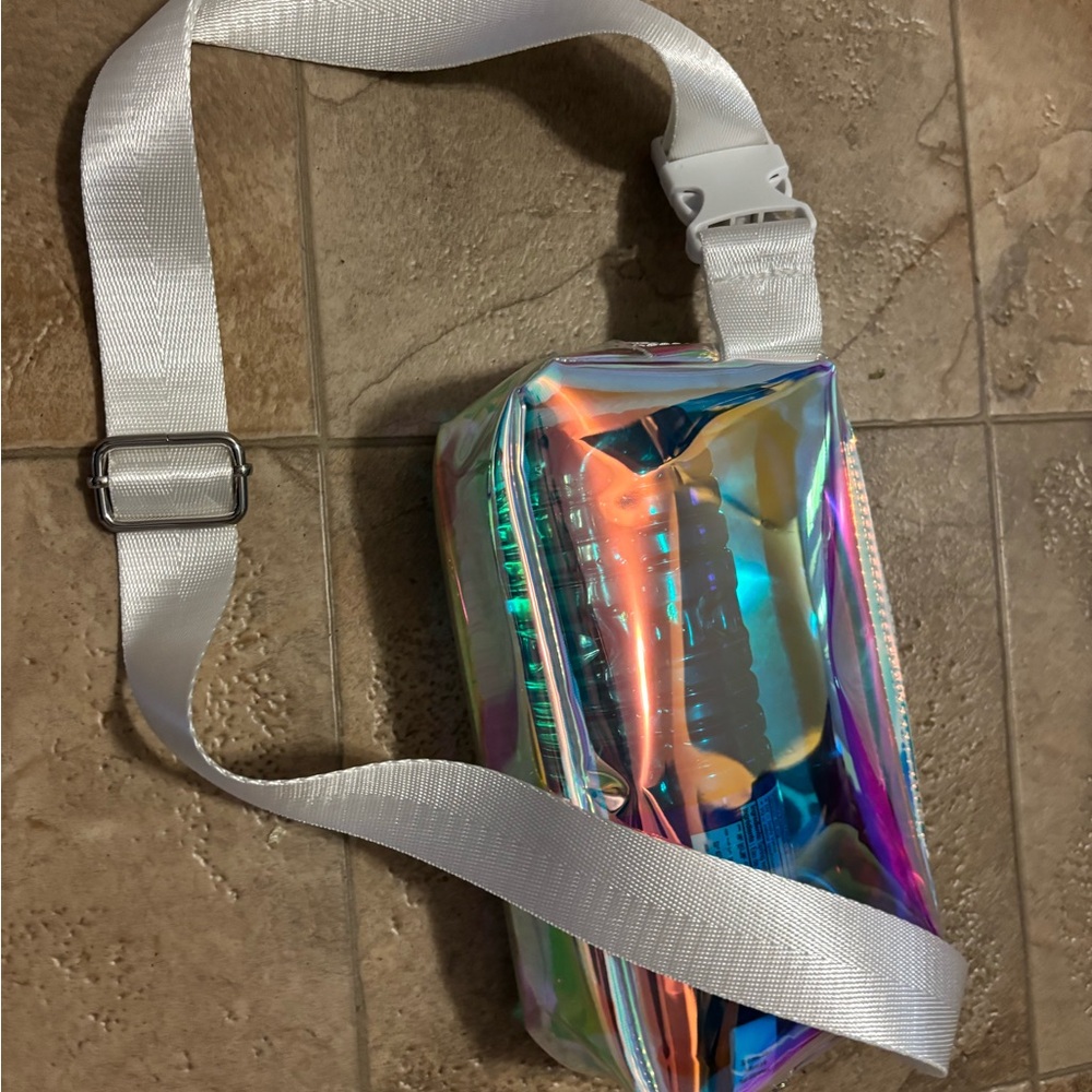 Holographic clear laser Crossbody Bag-perfect for concert or beach party - Picture 3 of 7